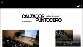What Calzadospuntocero.com website looked like in 2014 (9 years ago)