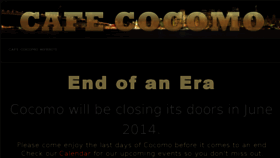 What Cafecocomo.com website looked like in 2014 (9 years ago)