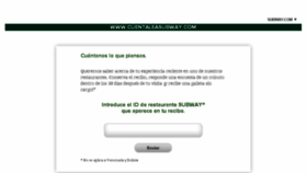 What Cuentaleasubway.com website looked like in 2014 (9 years ago)