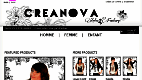 What Creanova.fr website looked like in 2014 (9 years ago)