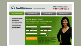 What Creditoptions.com website looked like in 2014 (9 years ago)