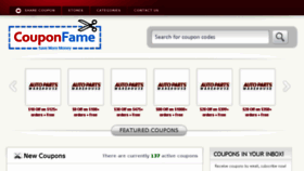 What Couponfame.com website looked like in 2014 (9 years ago)