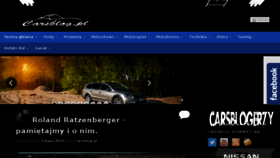 What Carsblog.pl website looked like in 2014 (9 years ago)