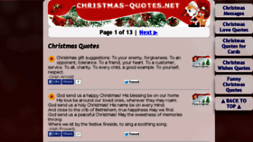 What Christmas-quotes.net website looked like in 2014 (9 years ago)