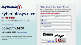 What Cyberinfosys.com website looked like in 2014 (9 years ago)