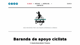 What Ciclismourbano.info website looked like in 2014 (9 years ago)