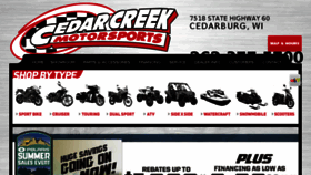 What Cedarcreekmotorsports.com website looked like in 2014 (9 years ago)