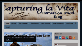 What Capturinglavita.com website looked like in 2014 (9 years ago)