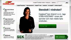 What Carglass.se website looked like in 2014 (9 years ago)