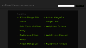 What Cellanafricanmango.com website looked like in 2014 (9 years ago)