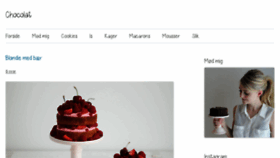 What Chocolat.dk website looked like in 2014 (9 years ago)