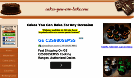 What Cakes-you-can-bake.com website looked like in 2014 (9 years ago)
