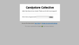 What Candystorecollective.com website looked like in 2014 (9 years ago)