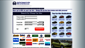 What Carhiredirect.co.uk website looked like in 2014 (9 years ago)
