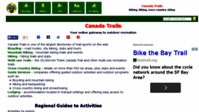 What Canadatrails.ca website looked like in 2014 (10 years ago)
