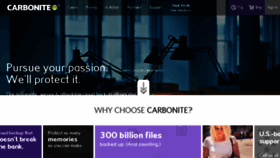 What Carbonite.co.uk website looked like in 2014 (9 years ago)