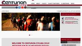 What Centurioncycling.com website looked like in 2014 (9 years ago)