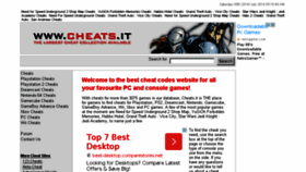 What Cheats.it website looked like in 2014 (9 years ago)