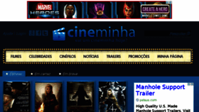 What Cineminha.com.br website looked like in 2014 (9 years ago)