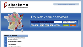 What Citadimmo.fr website looked like in 2014 (9 years ago)