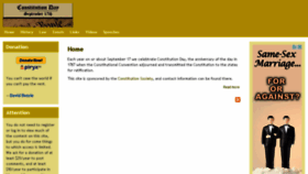 What Constitution-day.org website looked like in 2014 (9 years ago)