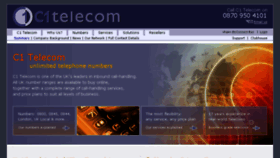 What C1telecom.com website looked like in 2014 (9 years ago)