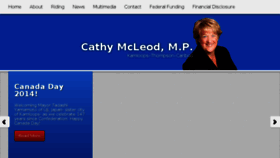 What Cathymcleod.ca website looked like in 2014 (9 years ago)