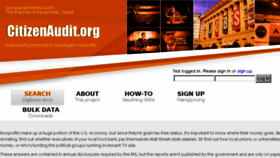 What Citizenaudit.org website looked like in 2014 (10 years ago)