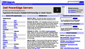 What Cpu-upgrade.com website looked like in 2014 (9 years ago)