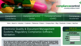 What Compliance-control.com website looked like in 2014 (9 years ago)
