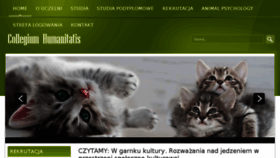 What Collegium-humanitatis.pl website looked like in 2014 (9 years ago)