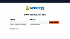 What Careeregg.com website looked like in 2014 (9 years ago)