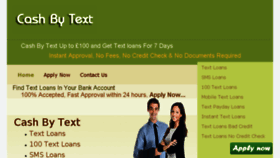 What Cashbytext.org.uk website looked like in 2014 (9 years ago)