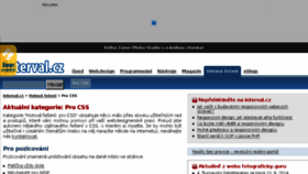 What Css.interval.cz website looked like in 2014 (9 years ago)