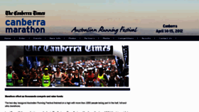 What Canberramarathon.com.au website looked like in 2011 (13 years ago)
