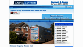 What Carrscarriers.co.uk website looked like in 2014 (9 years ago)