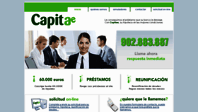 What Capitae.com website looked like in 2014 (9 years ago)