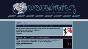 What Consapevolmente.org website looked like in 2014 (9 years ago)