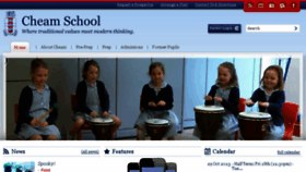 What Cheamschool.com website looked like in 2014 (9 years ago)