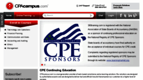 What Cpacampus.com website looked like in 2014 (9 years ago)