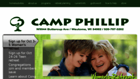 What Campphillip.com website looked like in 2014 (9 years ago)