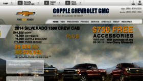 What Copplecars.com website looked like in 2014 (9 years ago)