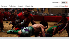 What Canon-europa.com website looked like in 2014 (10 years ago)