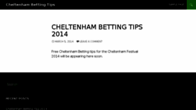 What Cheltenhambettingtips.co.uk website looked like in 2014 (9 years ago)