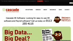 What Cascadehr.co.uk website looked like in 2014 (9 years ago)