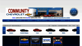 What Communitychevrolet.com website looked like in 2014 (9 years ago)