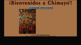 What Chimayo.org website looked like in 2014 (9 years ago)