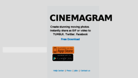 What Cinemagr.am website looked like in 2014 (9 years ago)