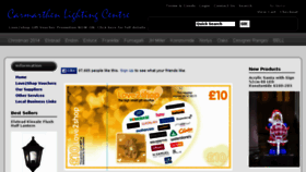 What Carmarthen-lighting.co.uk website looked like in 2014 (9 years ago)