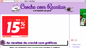 What Crochecomreceitas.com website looked like in 2014 (9 years ago)
